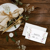 Elegante Wildflower Trouwtafel Placeholder Kaart Plaatskaartje
