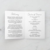 Elegante Wildflower Viering van het Leven Begrafen Programma (Binnen)