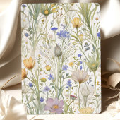 Elegante Wildflower Wedding Delicate Pastel Bloeme Kaart
