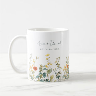 Elegante Wildflower Wedding Favoriet Koffiemok