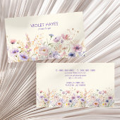 Elegante Wildflower Wilde Bloem Bloemen Custom Visitekaartje