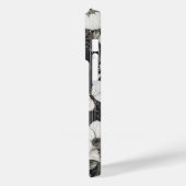 Elegante Wildflower wit en zwart Case-Mate iPhone Case (Achterkant / Links)