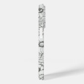 Elegante Wildflower wit en zwart Case-Mate iPhone Case (Achterkant / Rechts)