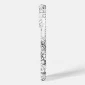 Elegante Wildflower wit en zwart Hoesje-Mate Case-Mate iPhone Case (Achterkant / Links)