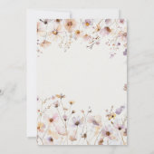 Elegante Wildflowers Blush Graduation Party Kaart (Achterkant)