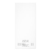 Elegante Wildflowers Botanical Business Reclamekaart (Achterkant)