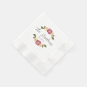 Elegante Wildflowers Chic Garden Party Wedding Servet (Hoek)