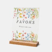 Elegante Wildflowers Garden Wedding Favors Acryl Bord (Hoek)