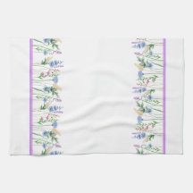 Elegante Wildflowers Keuken Handdoek