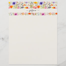 Elegante wildflowers scriptnaam