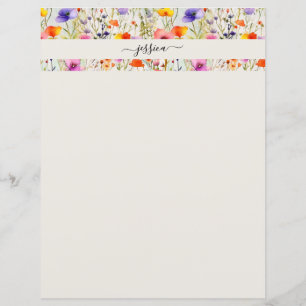 Elegante wildflowers scriptnaam