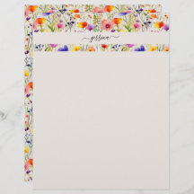 Elegante wildflowers scriptnaam