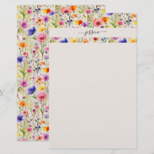 Elegante wildflowers scriptnaam