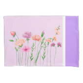 Elegante Wildflowers Set van Kussenslopen (Voorkant-Links)