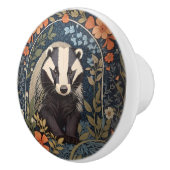 Elegante William Morris geïnspireerde Badger Keramische Knop (Rechts)