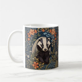 Elegante William Morris geïnspireerde Badger Koffiemok