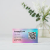 Elegante Wimper Brows Services Visitekaartje (Staand voorkant)