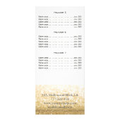 Elegante wimpers en wenkbrauwrackkaart reclamekaart (Achterkant)