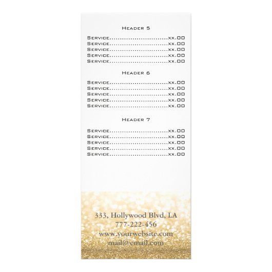 Elegante wimpers en wenkbrauwrackkaart reclamekaart (Achterkant)