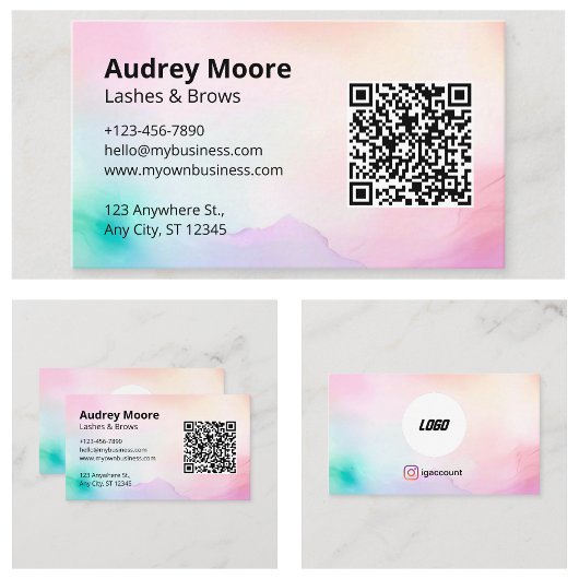 Elegante wimpers wenkbrauwen wimper tech wimper visitekaartje