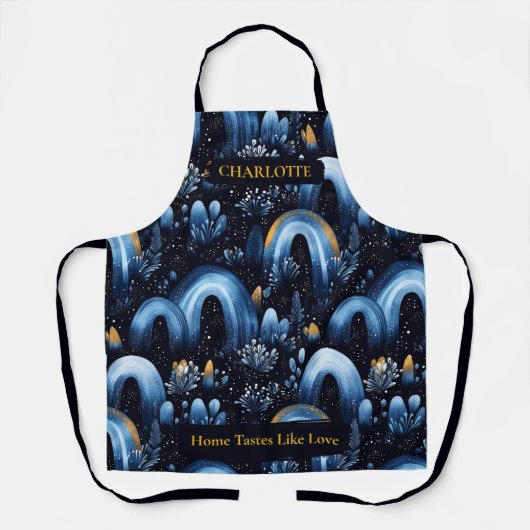 Elegante Winter Arch Pattern Schort met aangepaste (Voorkant)