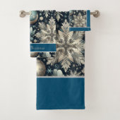 Elegante winter badhanddoek set bad handdoek (Insitu)