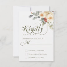 Elegante Winter Bloem Calligrafie Script Bruiloft