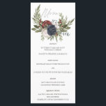 Elegante Winter Bloemen Boho Botanische Bruiloft M Menu<br><div class="desc">Mooie menukaarten om uw tabelinstellingen aan te vullen bij uw bruiloft of volgende etentje. Voeg uw douanetekst aan dit ontwerp toe door de "Edit this design sjabloon"vakjes op de rechterkant van het punt te gebruiken, of de blauwe "pas het"knoop aan om de tekst te schikken, de doopvonten en de kleuren...</div>