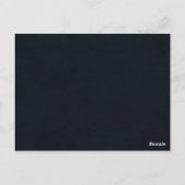 Elegante Winter Bloemen Bruiloft Emmer Lijst Kaart (Achterkant)