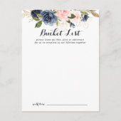 Elegante Winter Bloemen Bruiloft Emmer Lijst Kaart (Voorkant)