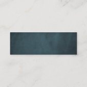 Elegante winter bloemen bruiloft website RSVP inse Mini Visitekaartje (Achterkant)