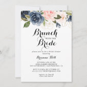 Elegante winter bloemenbrunch met de bruidsdouche kaart (Voorkant)