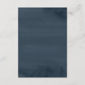 Elegante Winter Bos bruiloft details Informatiekaartje (Achterkant)