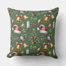 Elegante winter botanische kerstkussen kussen