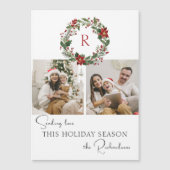Elegante winter botanische krans met monogram 2-fo (Voorkant)