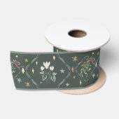 Elegante Winter Botanische Lint (Spoel)
