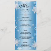 Elegante winter bruiloft Menu (Voorkant)