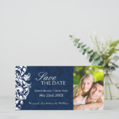 Elegante winter bruiloft Save The Date uitnodiging (Staand voorkant)