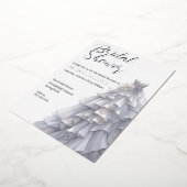Elegante winter bruiloft uitnodiging (Gedraaid)