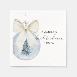 Elegante winter bruiloftsshower servet