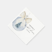 Elegante winter bruiloftsshower servet (Hoek)