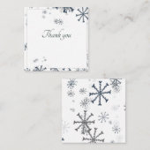elegante winter dank je notitiekaartje (Voorkant / Achterkant)
