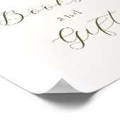 Elegante Winter Evergreen Arch Boeken en Geschenke Poster (Hoek)