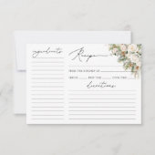 Elegante Winter Floral Vrijgezellenfeest Recept Ka (Voorkant)