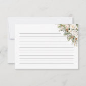 Elegante Winter Floral Vrijgezellenfeest Recept Ka (Achterkant)