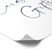 Elegante Winter Foliage Kaarten & Geschenken bruil Poster (Hoek)