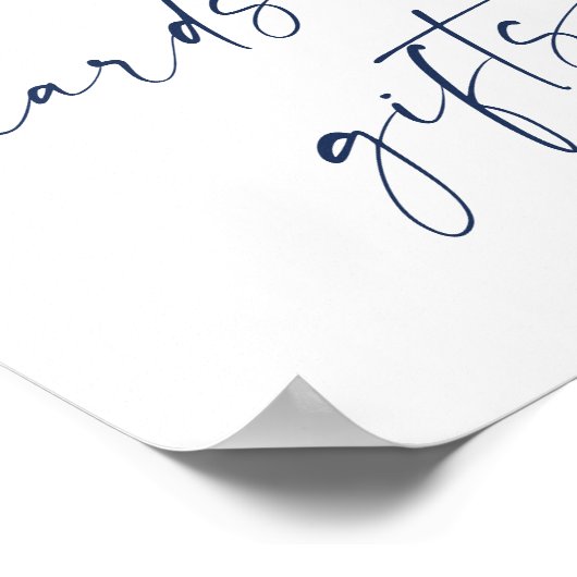 Elegante Winter Foliage Kaarten & Geschenken bruil Poster (Hoek)