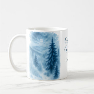 Elegante Winter Forest Corporate vakantie geschenk Koffiemok