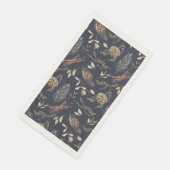 Elegante Winter Gastenhanddoek met Pinecones Servet (Hoek)
