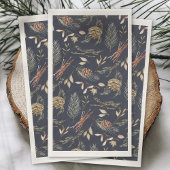Elegante Winter Gastenhanddoek met Pinecones Servet
